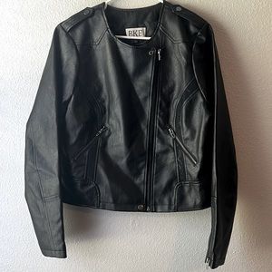 NWT BKE Faux Leather Jacket. Size Large